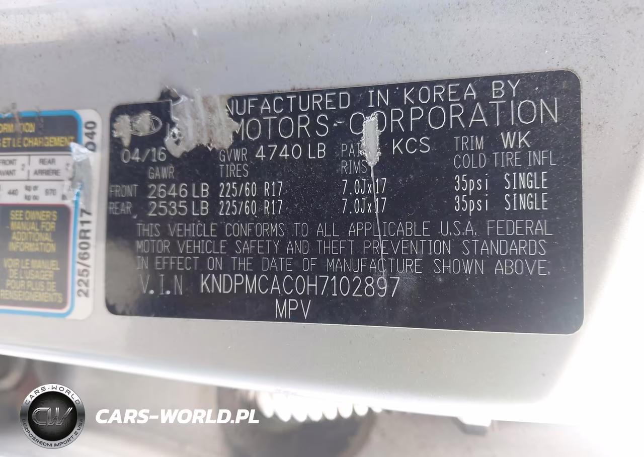 2017 Kia Sportage Lx VIN:KNDPMCAC0H7102897 - 9