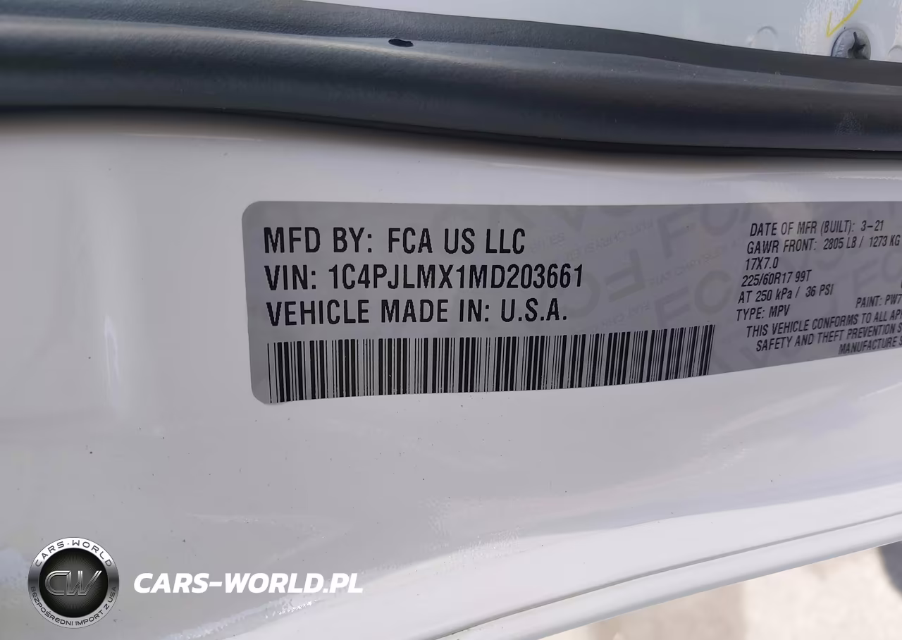 2021 Jeep Cherokee Latitude Lux Fwd VIN:1C4PJLMX1MD203661 - 9