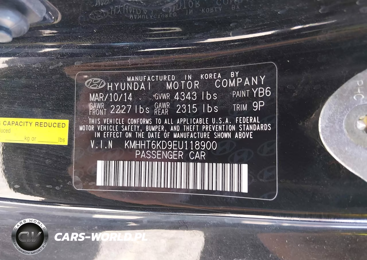 2014 Hyundai Genesis 2.0T VIN:KMHHT6KD9EU118900 - 9