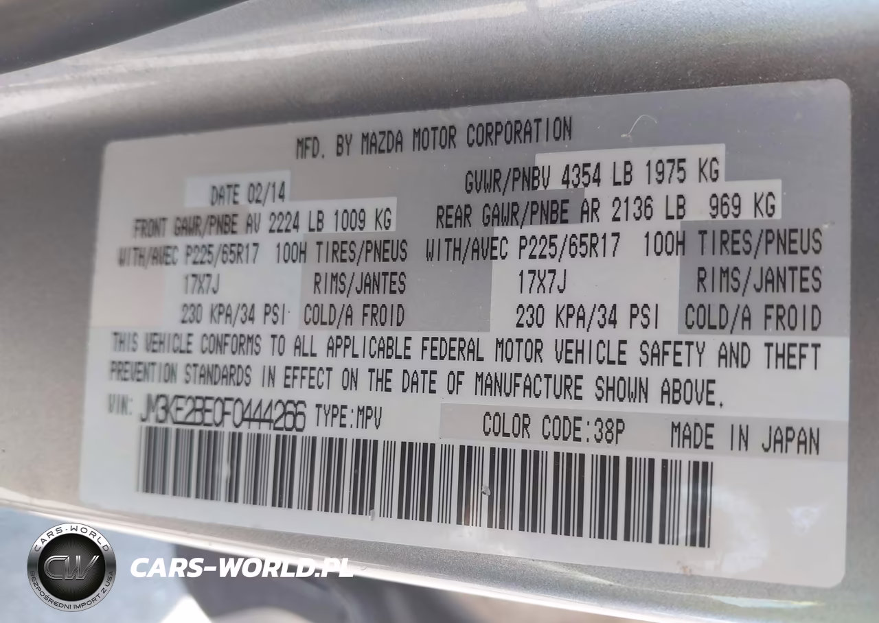 2015 Mazda Cx-5 Sport VIN:JM3KE2BE0F0444266 - 9
