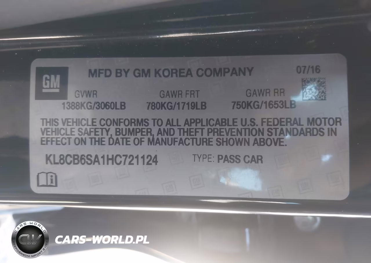 2017 Chevrolet Spark Ls Cvt VIN:KL8CB6SA1HC721124 - 9