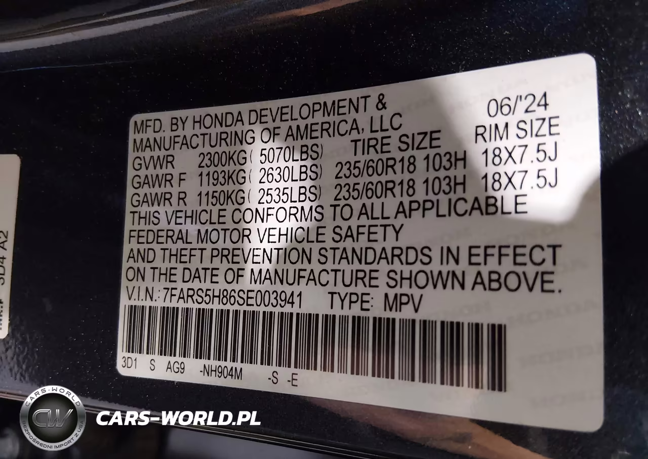 2025 Honda Cr-V Hybrid Sport-L VIN:7FARS5H86SE003941 - 9