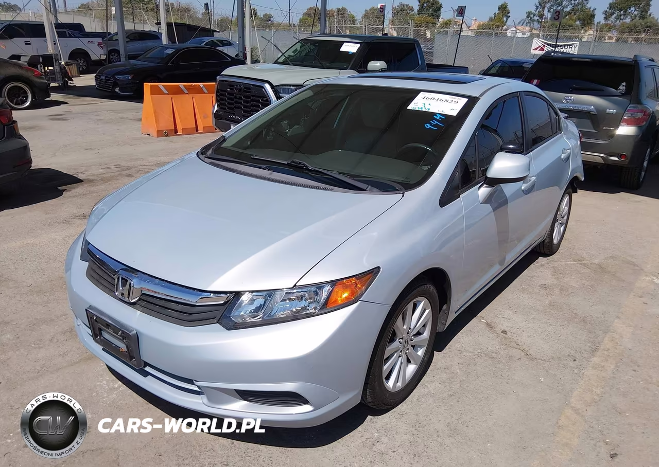 2012 Honda Civic Ex-L VIN:2HGFB2F93CH573739 - 2
