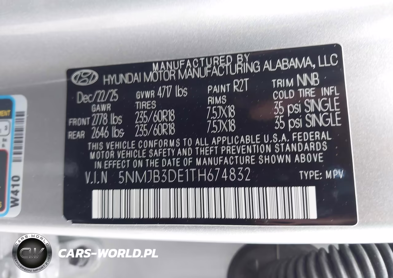 2026 Hyundai Tucson Sel VIN:5NMJB3DE1TH674832 - 9
