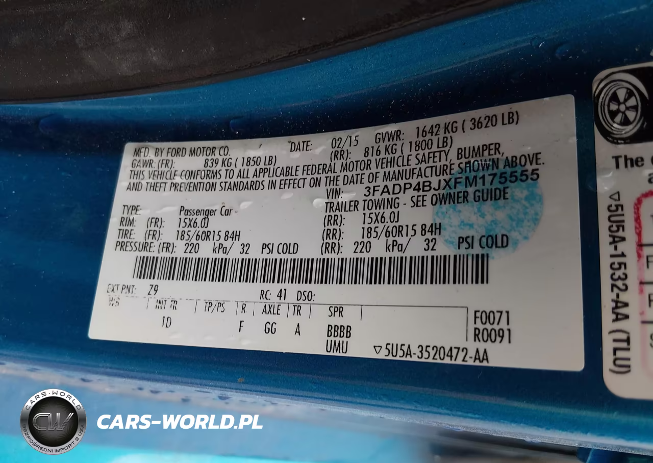 2015 Ford Fiesta Se VIN:3FADP4BJXFM175555 - 9