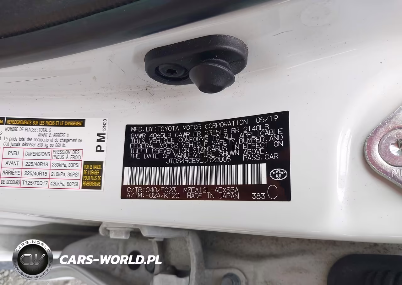 2020 Toyota Corolla Se VIN:JTDS4RCE9LJ022005 - 9