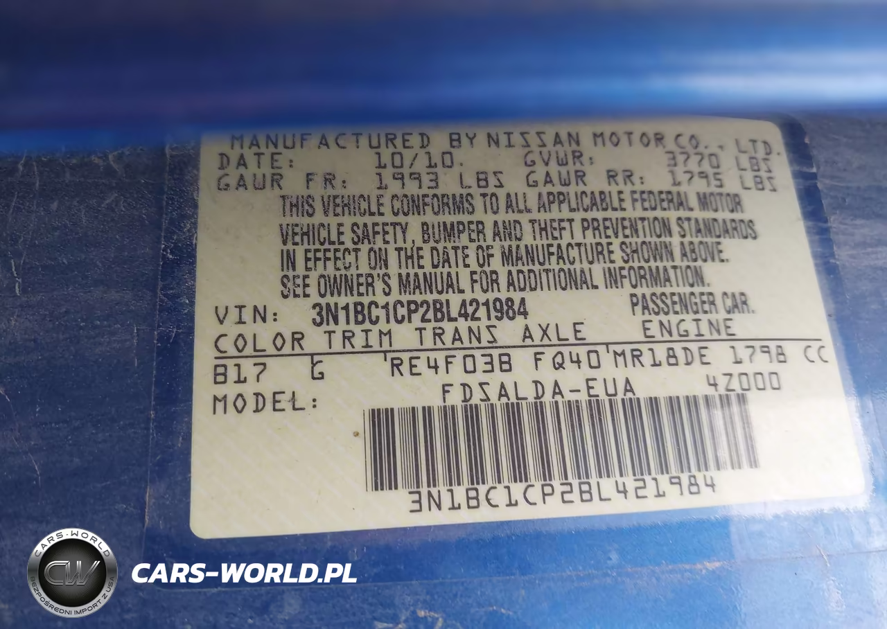 2011 Nissan Versa 1.8S VIN:3N1BC1CP2BL421984 - 9