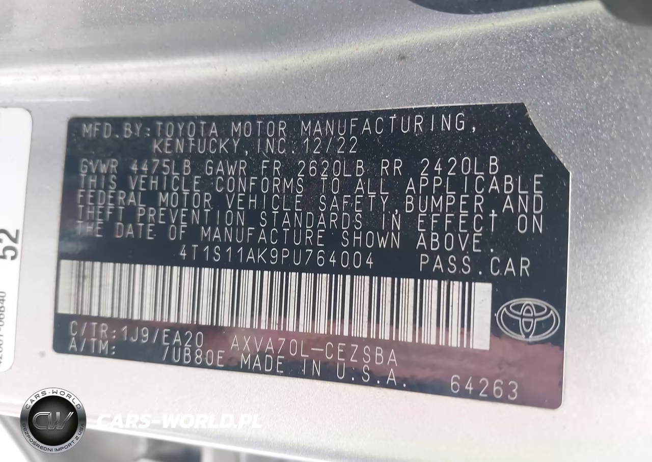 2023 Toyota Camry Se VIN:4T1S11AK9PU764004 - 9
