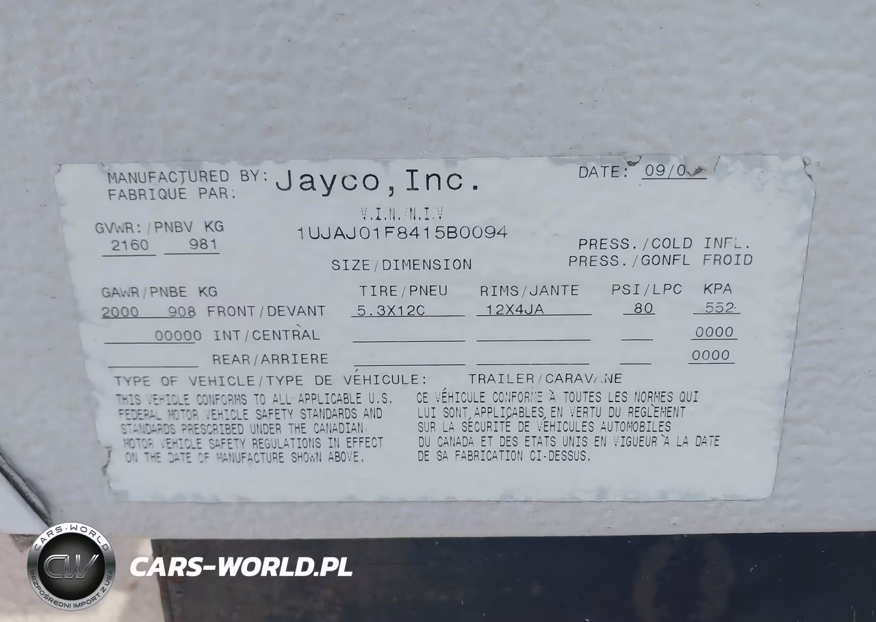 2004 Jayco Qwest 10B VIN:1UJAJ01F8415B0094 - 9