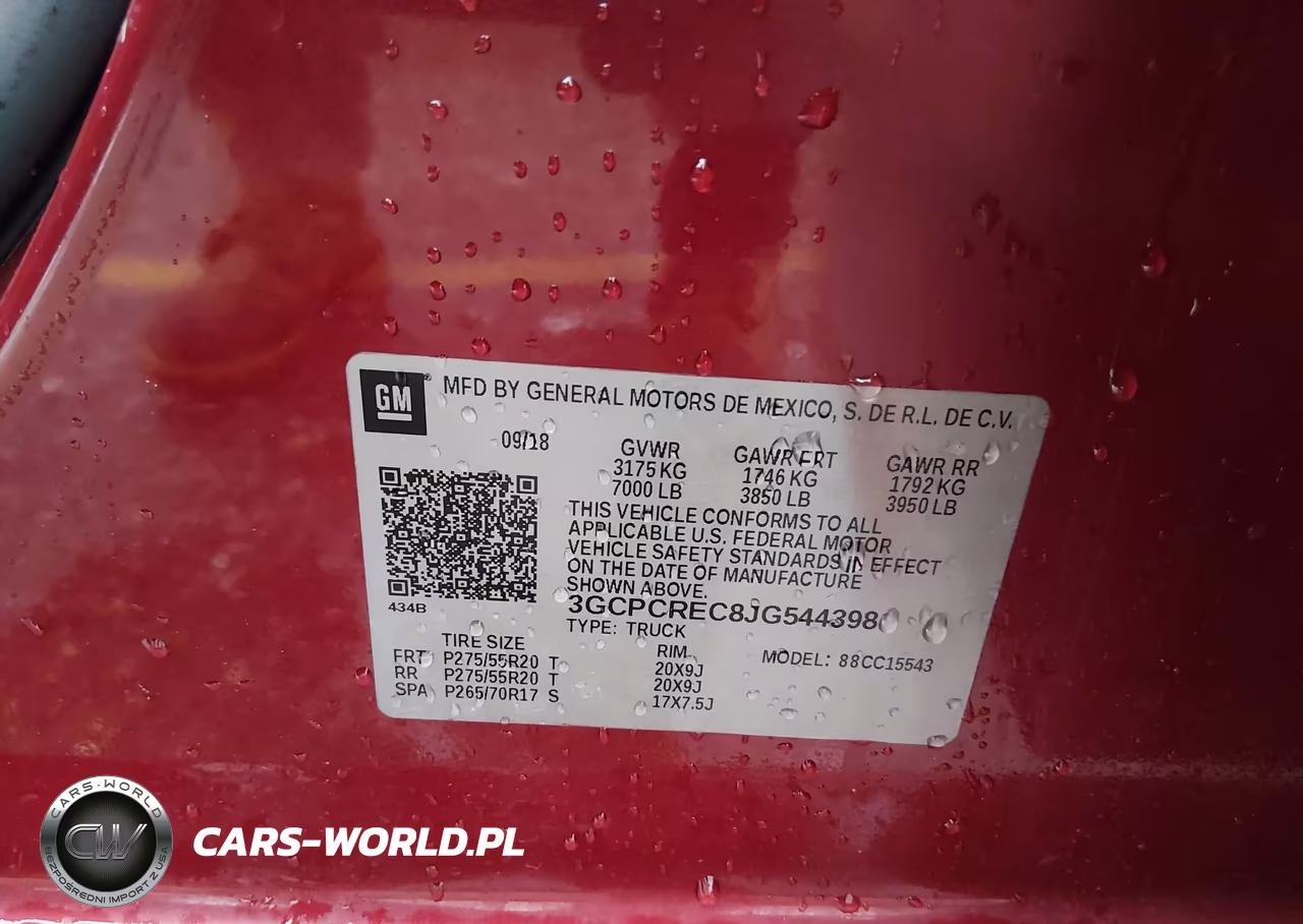 2018 Chevrolet Silverado 1500 1Lt VIN:3GCPCREC8JG544398 - 9
