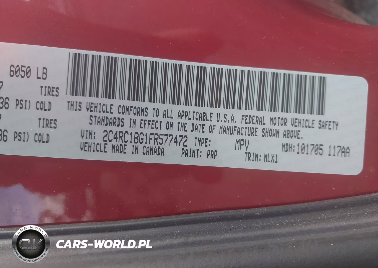 2015 Chrysler Town & Country Touring VIN:2C4RC1BG1FR577472 - 9