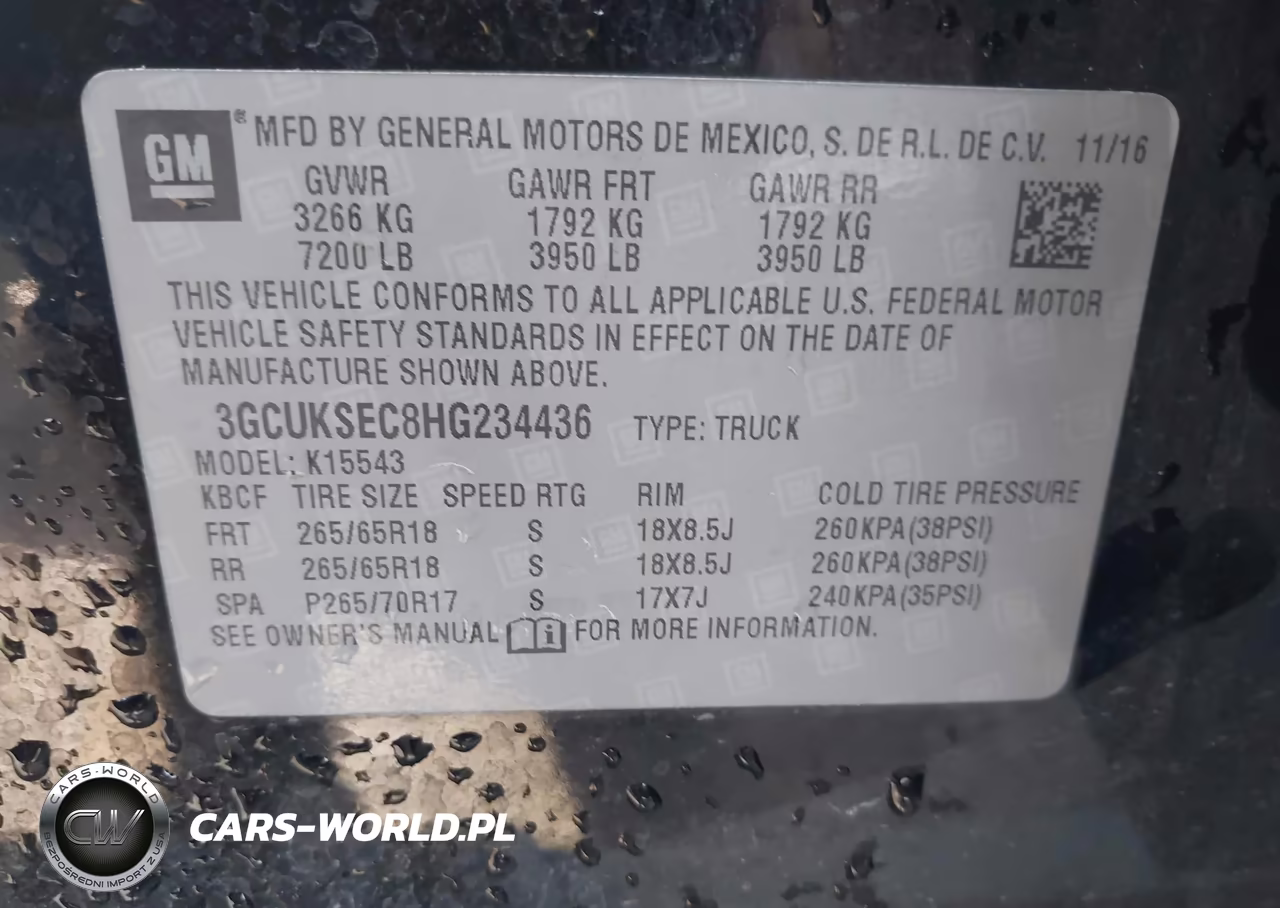 2017 Chevrolet Silverado 1500 Ltz VIN:3GCUKSEC8HG234436 - 9