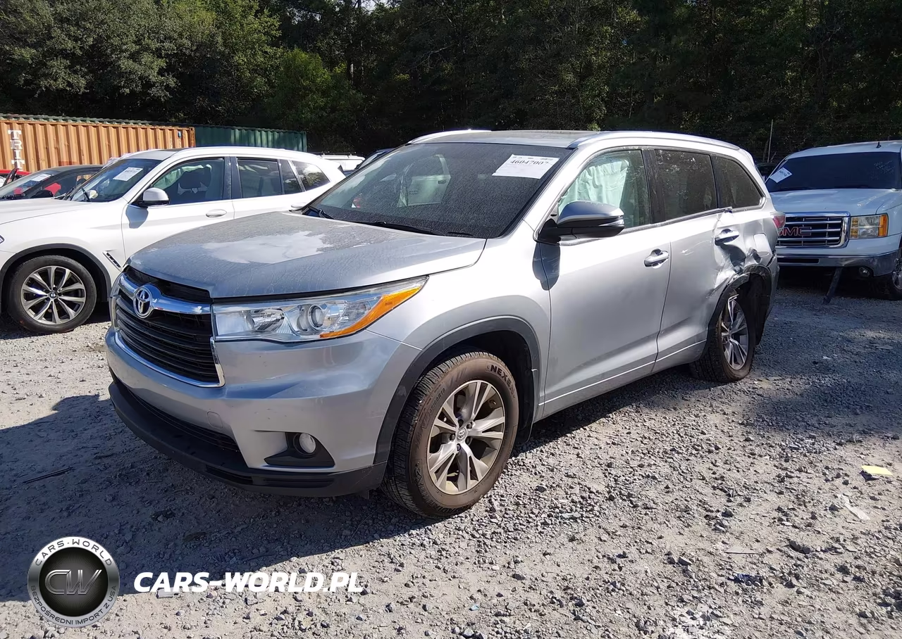 2014 Toyota Highlander Xle V6 VIN:5TDJKRFHXES024567 - 2