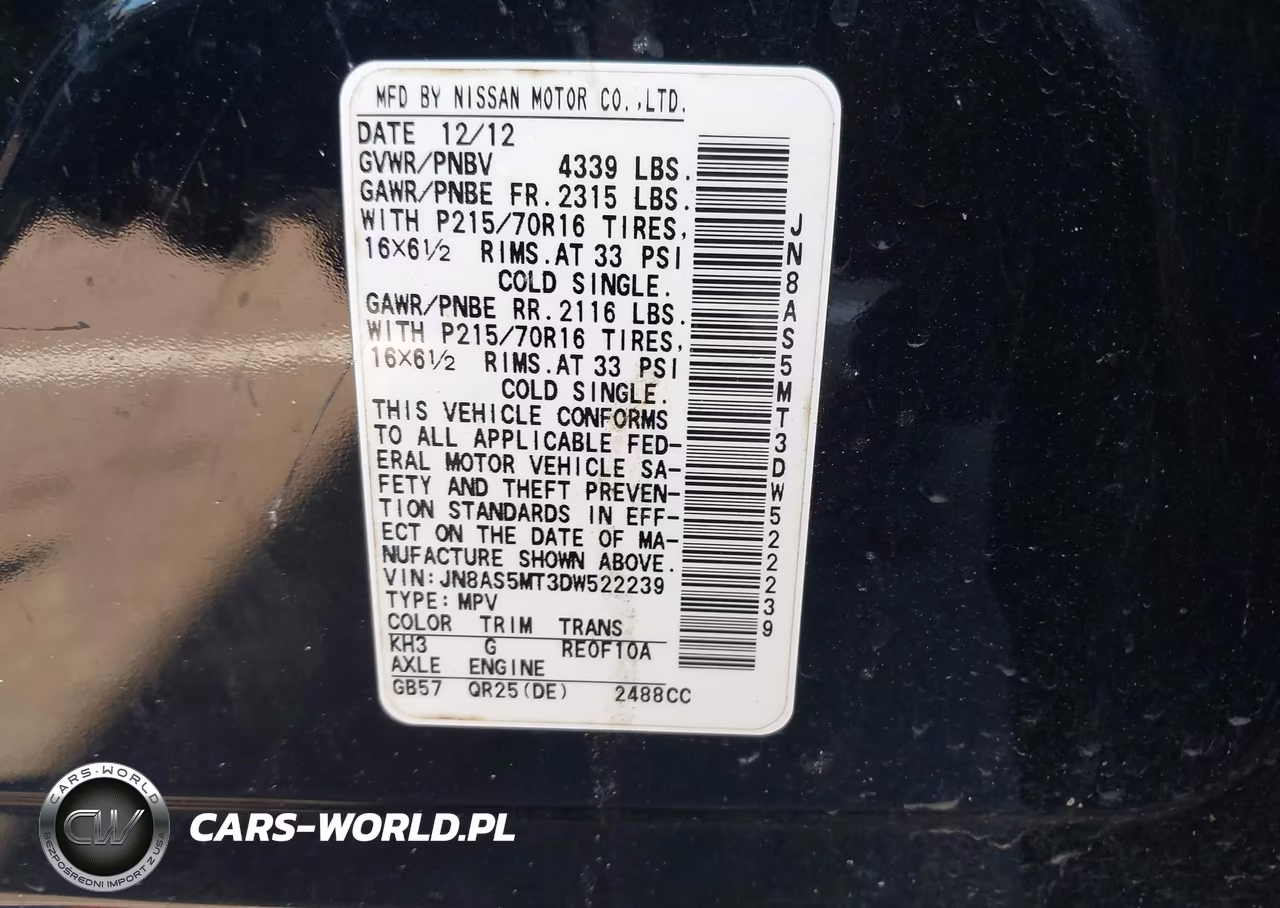 2013 Nissan Rogue S VIN:JN8AS5MT3DW522239 - 9