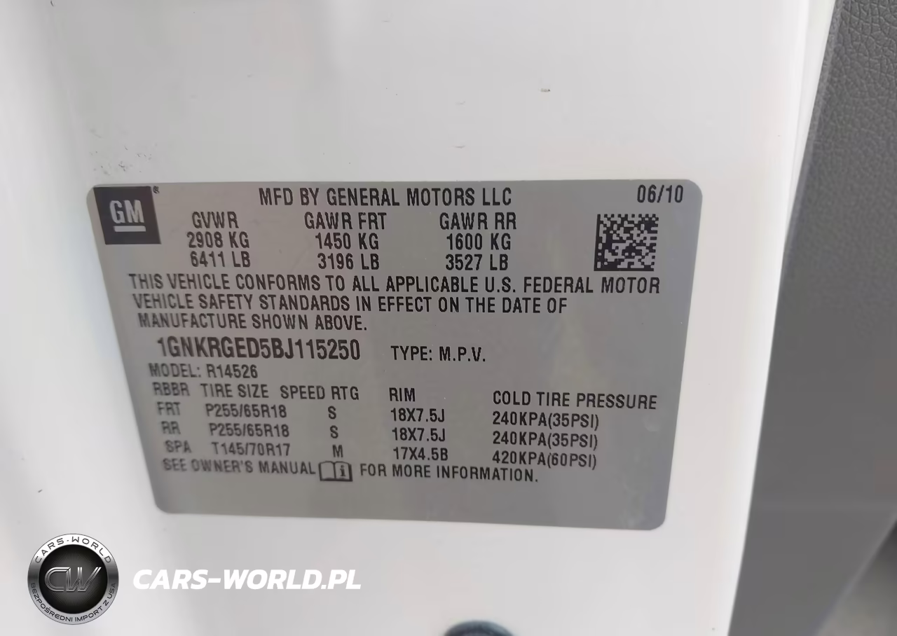 2011 Chevrolet Traverse 1Lt VIN:1GNKRGED5BJ115250 - 9