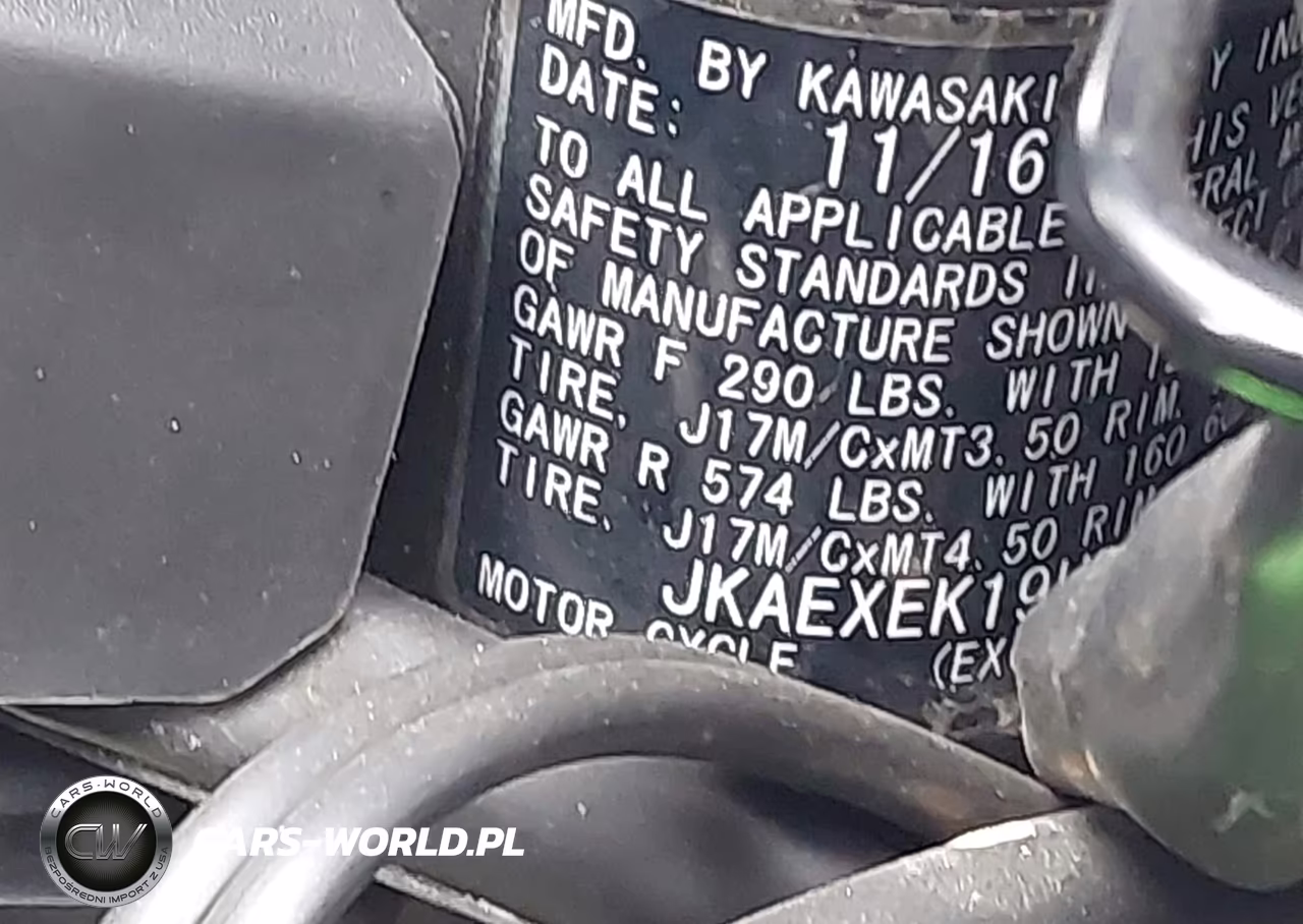 2017 Kawasaki Ex650 F VIN:JKAEXEK19HDA01203 - 10