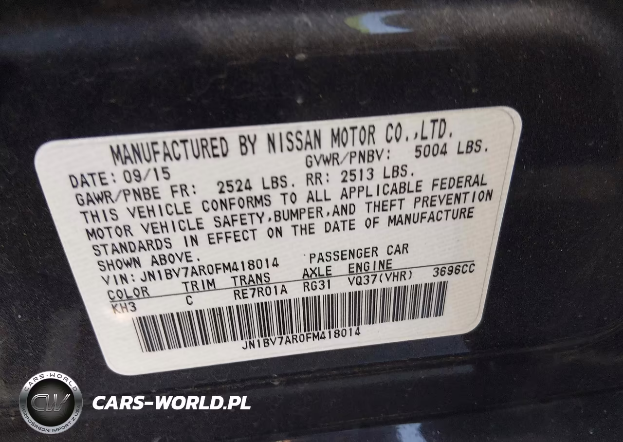 2015 Infiniti Q50 Premium VIN:JN1BV7AR0FM418014 - 9