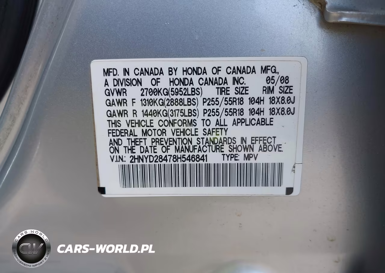 2008 Acura Mdx Technology Package VIN:2HNYD28478H546841 - 9