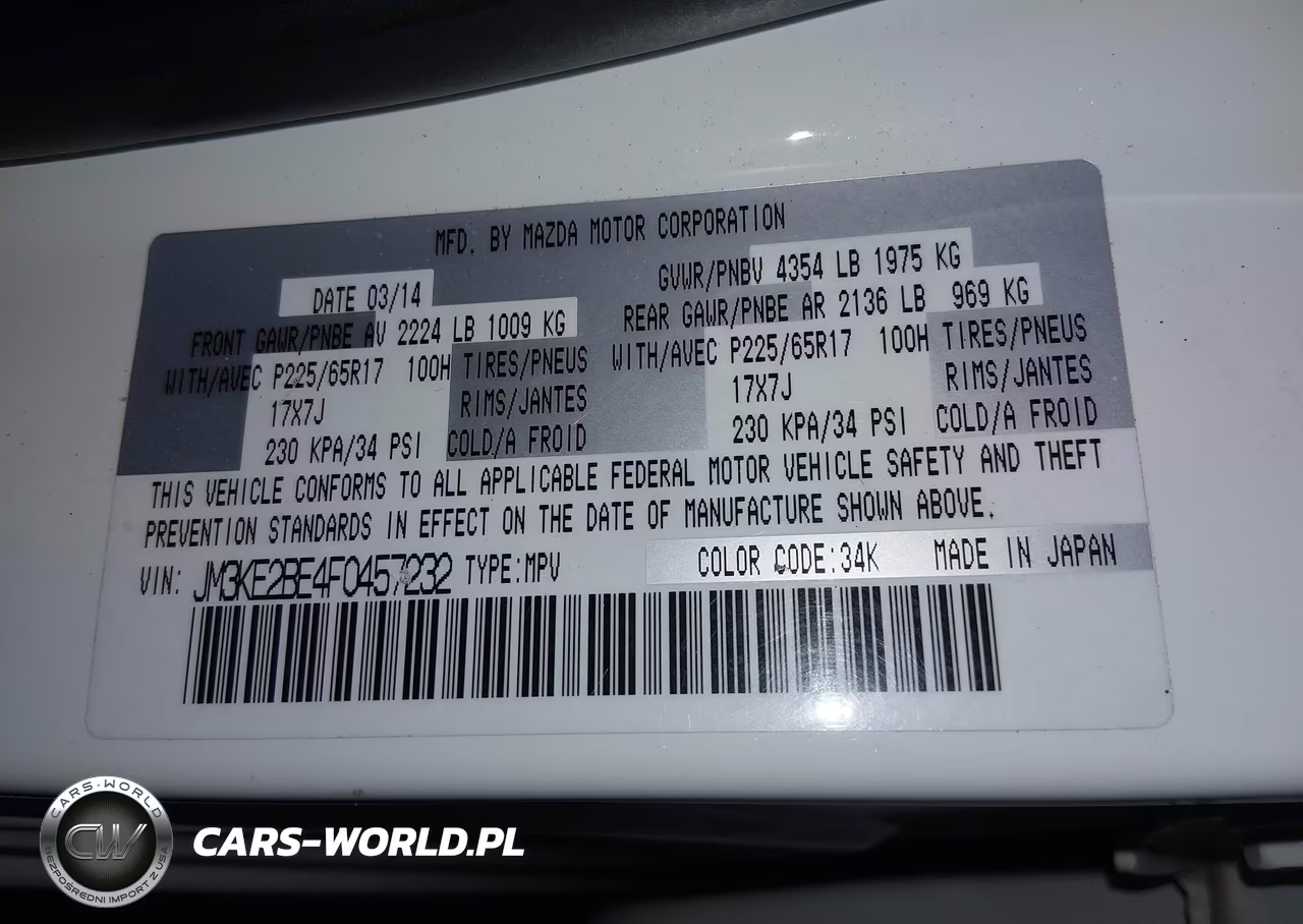 2015 Mazda Cx-5 Sport VIN:JM3KE2BE4F0457232 - 9