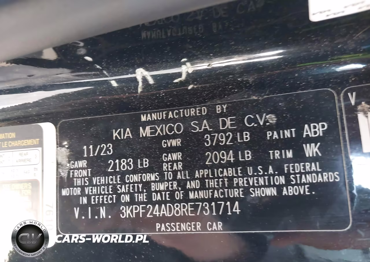 2024 Kia Forte Lxs VIN:3KPF24AD8RE731714 - 9
