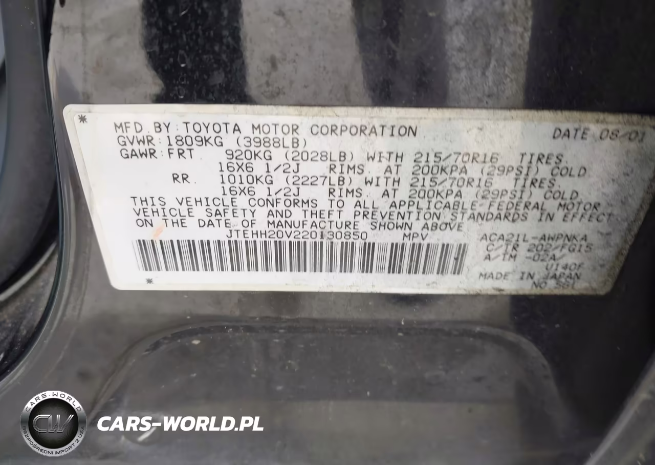 2002 Toyota Rav4 VIN:JTEHH20V220130850 - 9