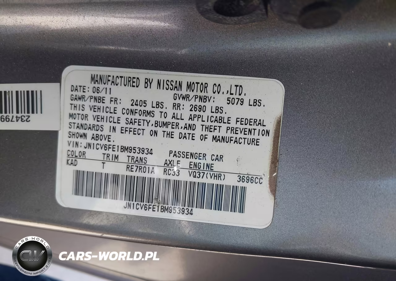 2011 Infiniti G37 VIN:JN1CV6FE1BM953934 - 9