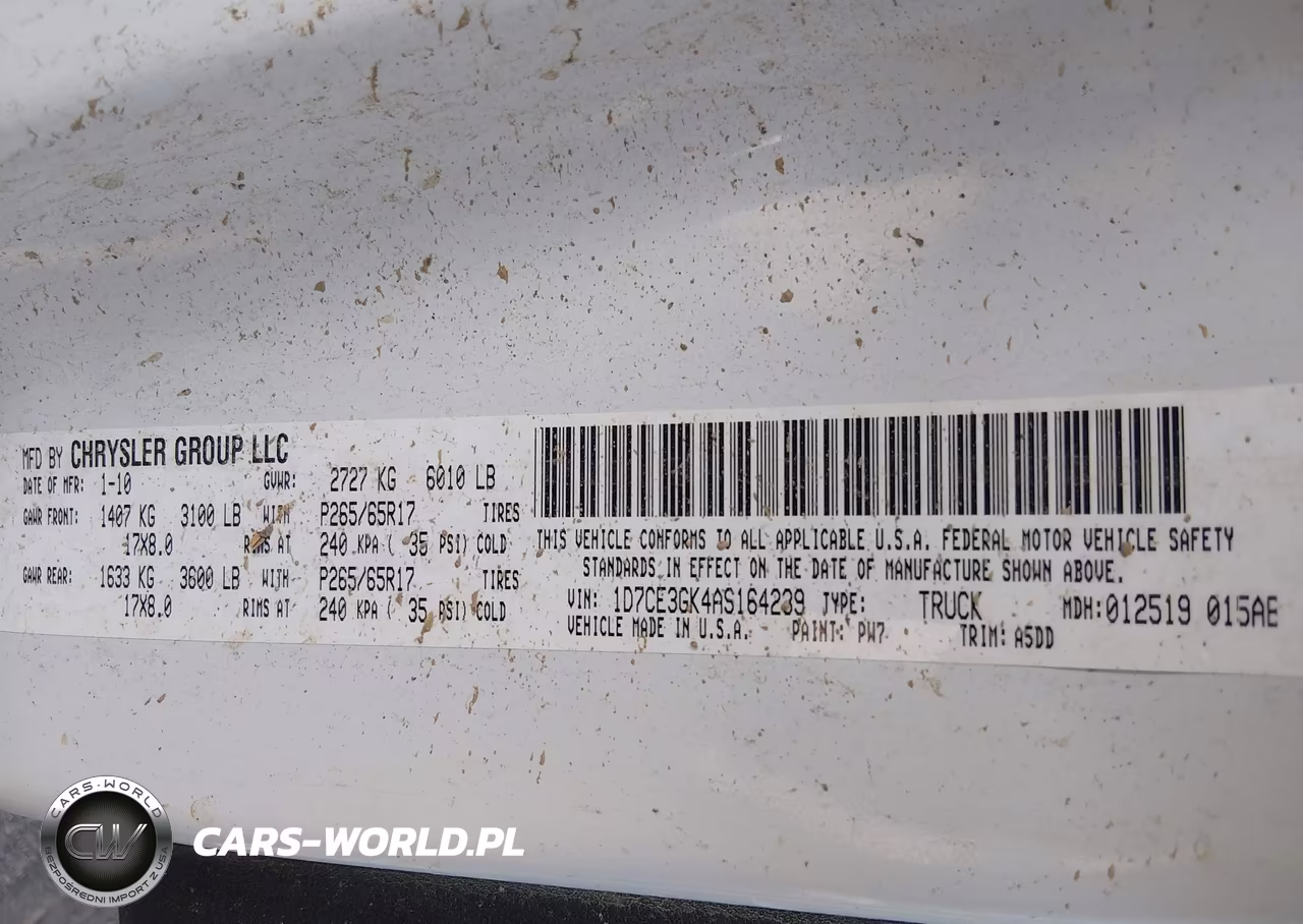 2010 Dodge Dakota Bighorn-Lonestar VIN:1D7CE3GK4AS164239 - 9