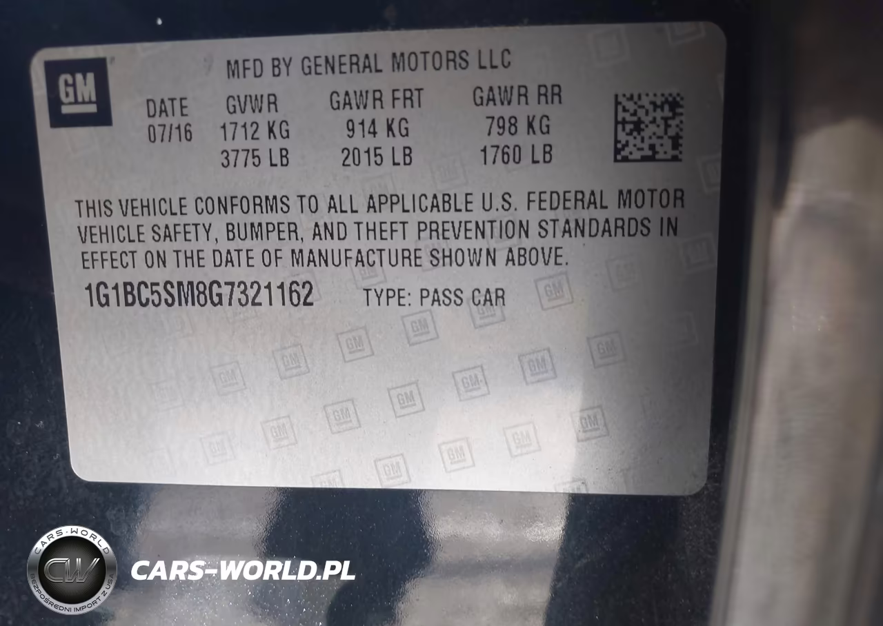 2016 Chevrolet Cruze Ls Auto VIN:1G1BC5SM8G7321162 - 9