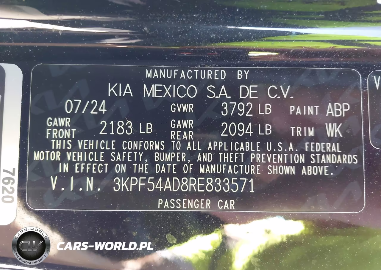 2024 Kia Forte Gt-Line VIN:3KPF54AD8RE833571 - 9