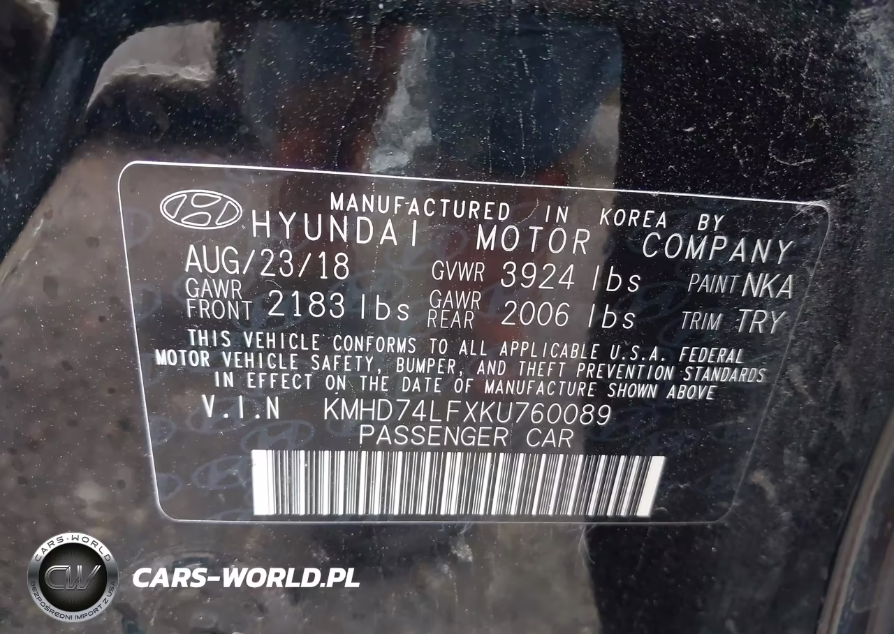 2019 Hyundai Elantra Se VIN:KMHD74LFXKU760089 - 9