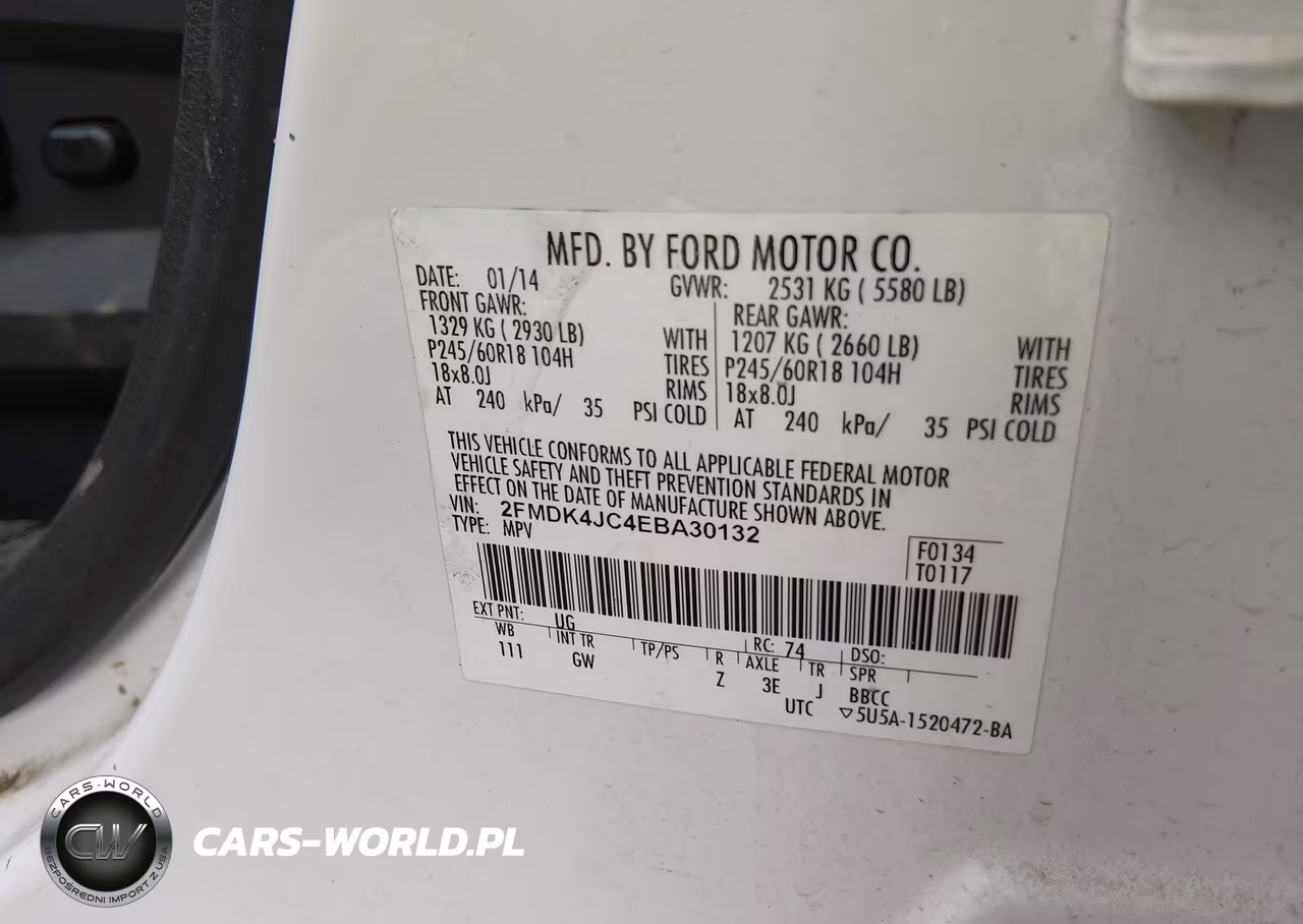 2014 Ford Edge Sel VIN:2FMDK4JC4EBA30132 - 9