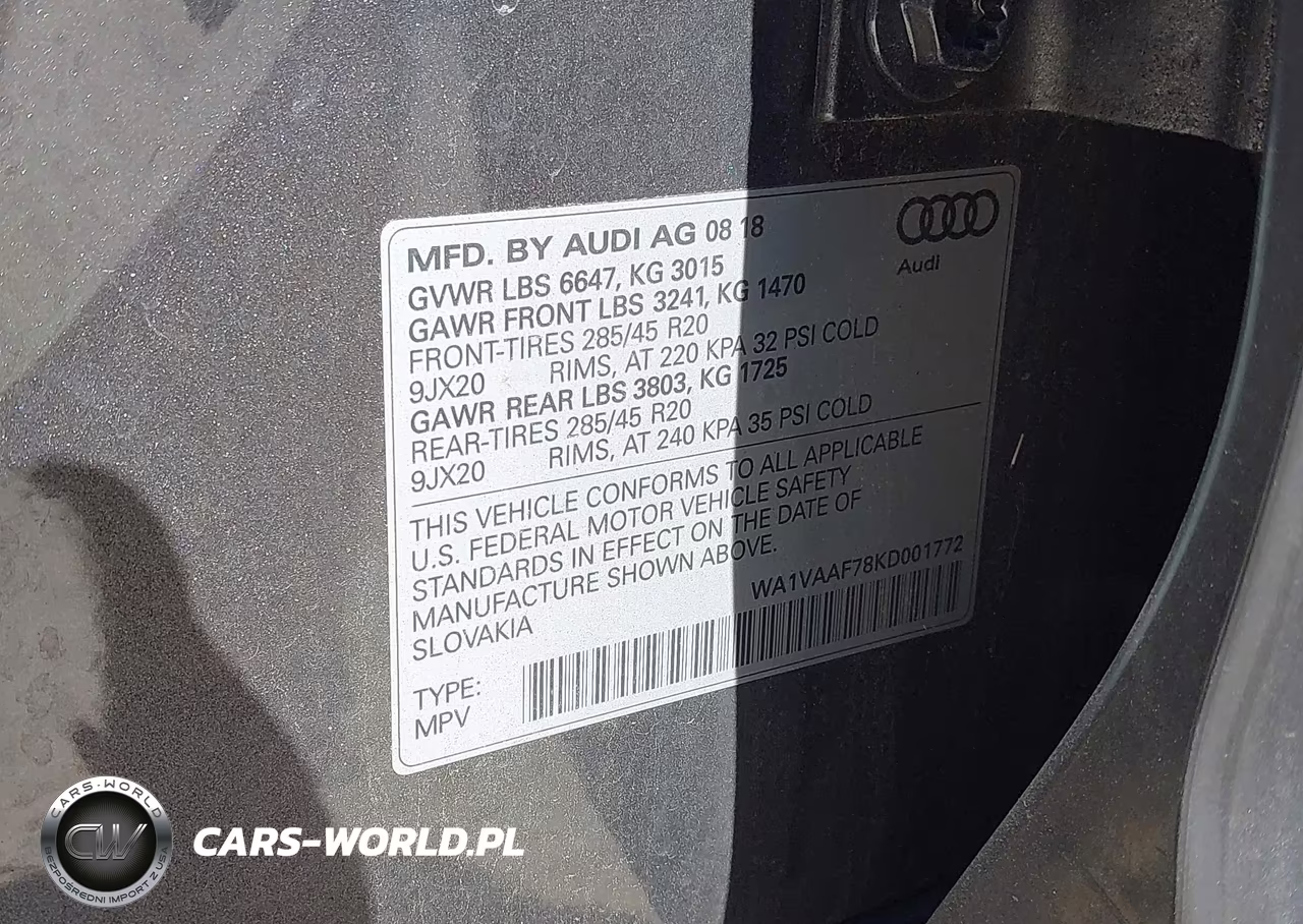 2019 Audi Q7 55 Premium VIN:WA1VAAF78KD001772 - 9
