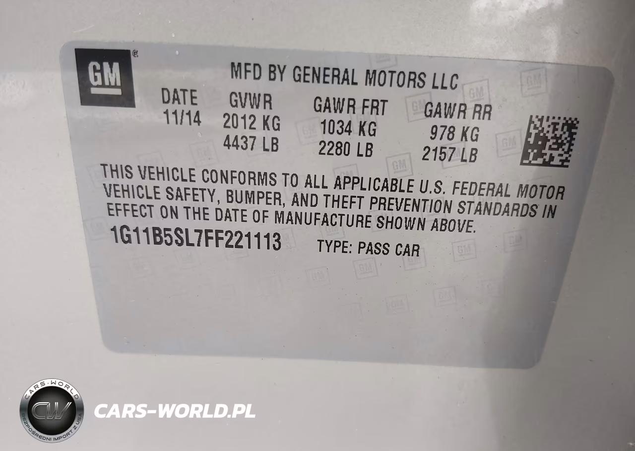 2015 Chevrolet Malibu Ls VIN:1G11B5SL7FF221113 - 9