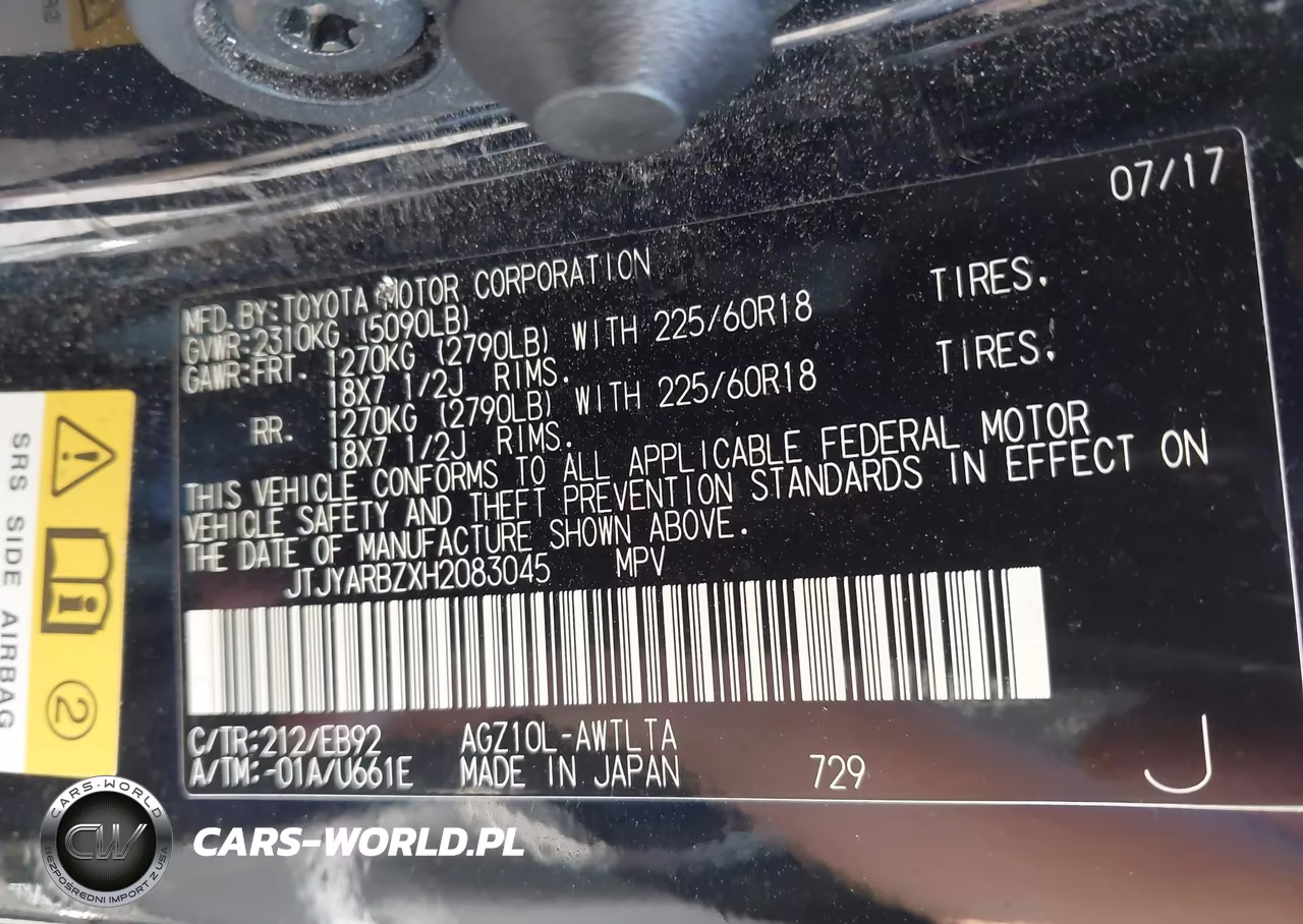 2017 Lexus Nx 200T F Sport VIN:JTJYARBZXH2083045 - 9
