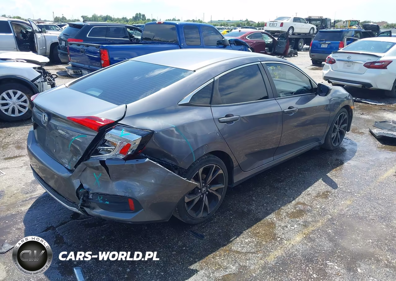 2019 Honda Civic Lx VIN:19XFC2F64KE049110 - 4