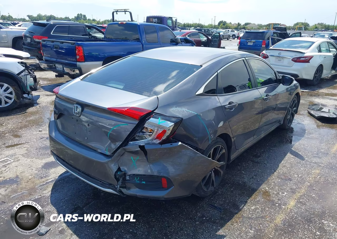2019 Honda Civic Lx VIN:19XFC2F64KE049110 - 6
