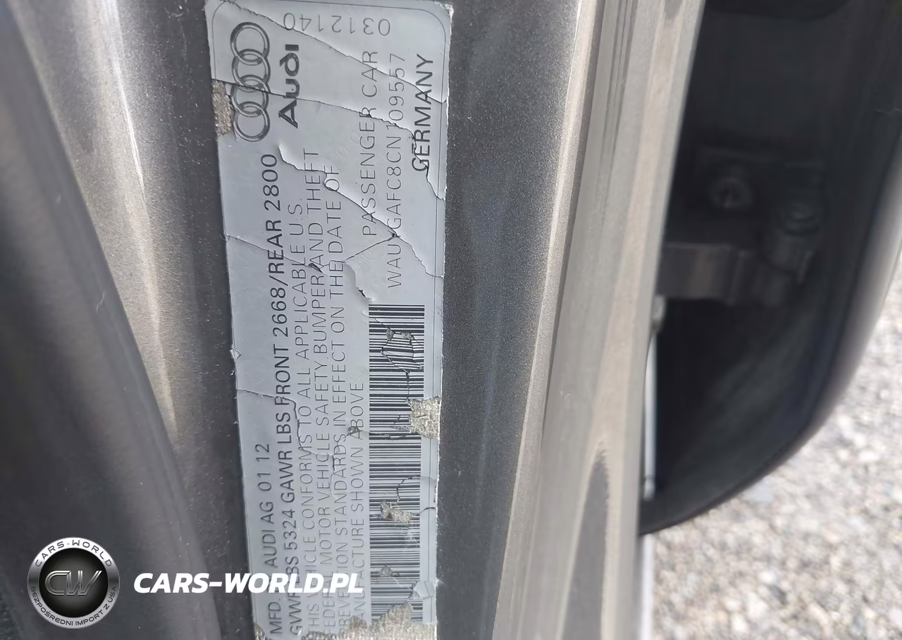2012 Audi A7 Premium VIN:WAUYGAFC8CN109557 - 9