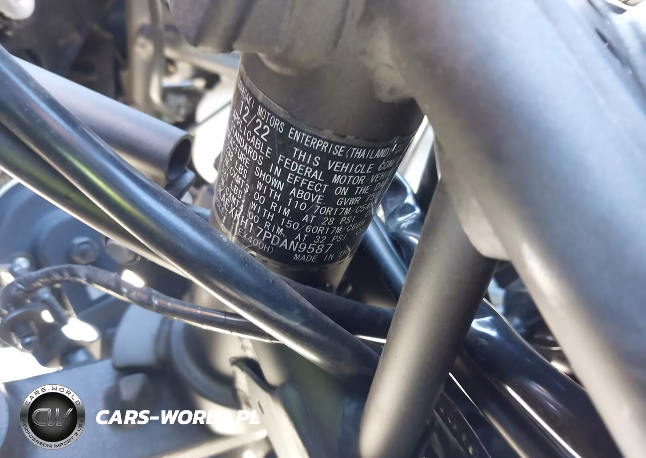 2023 Kawasaki Ex400 VIN:JKAEXKH17PDAN9587 - 10