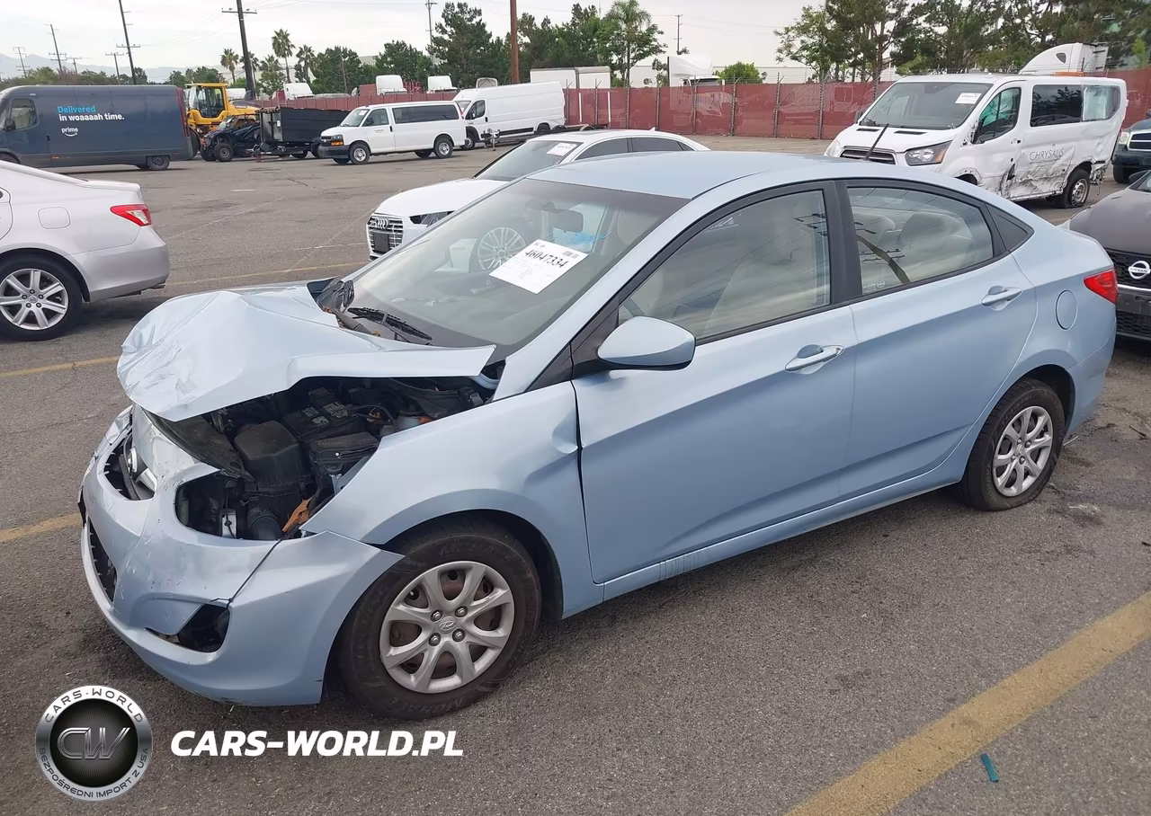 2012 Hyundai Accent Gls VIN:KMHCT4AE4CU177150 - 2