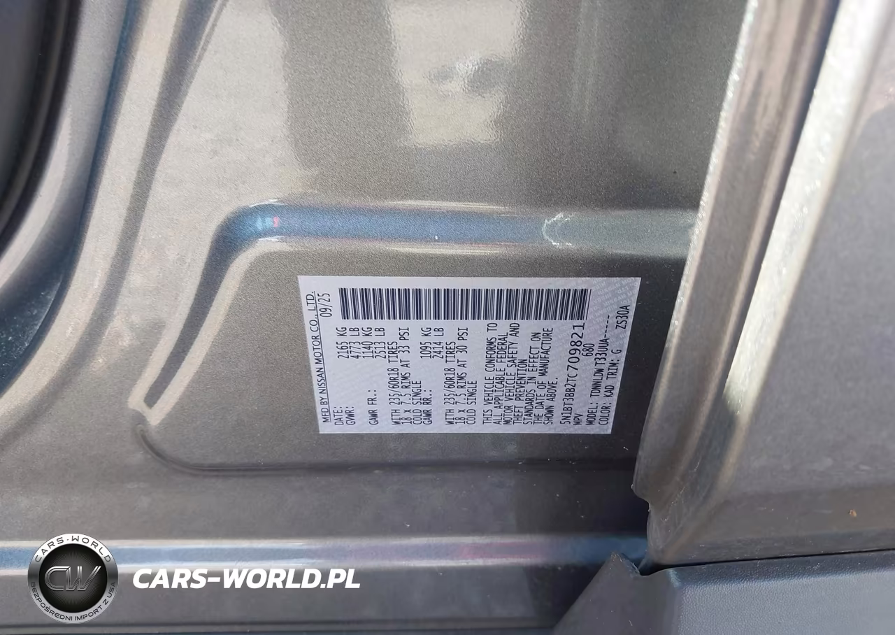 2026 Nissan Rogue Sv VIN:5N1BT3BB2TC709821 - 9