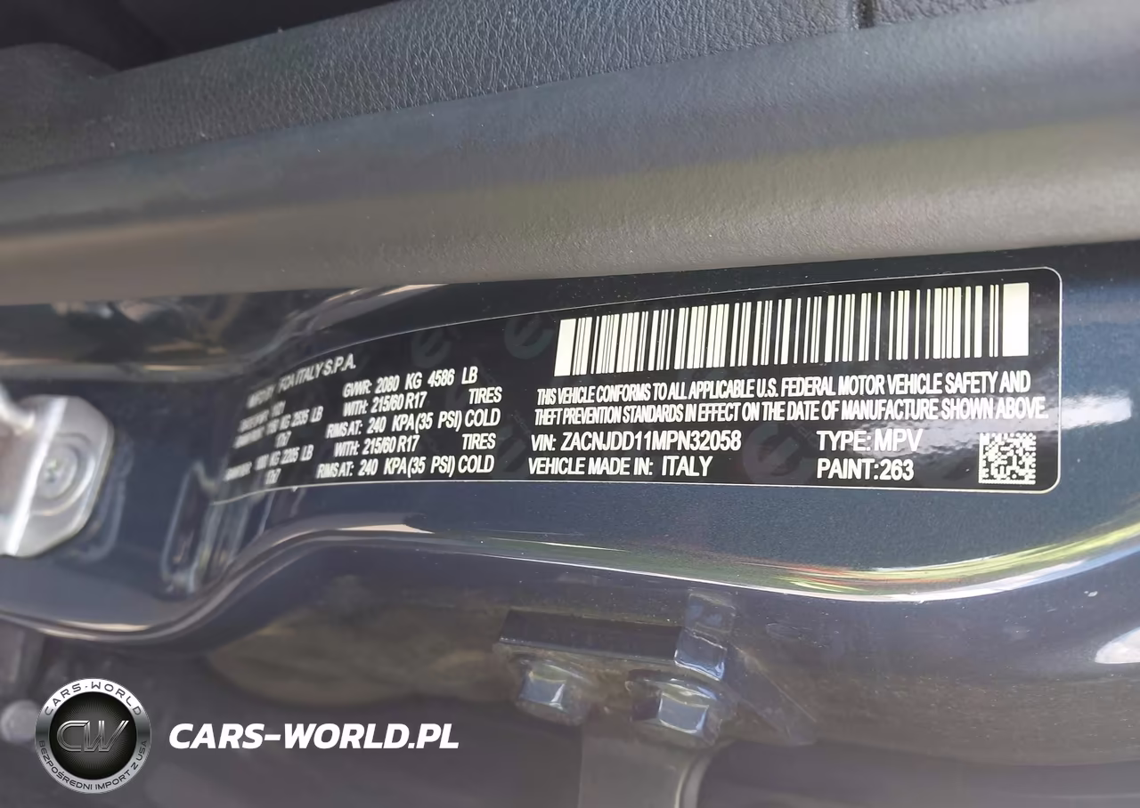 2021 Jeep Renegade Limited 4X4 VIN:ZACNJDD11MPN32058 - 9