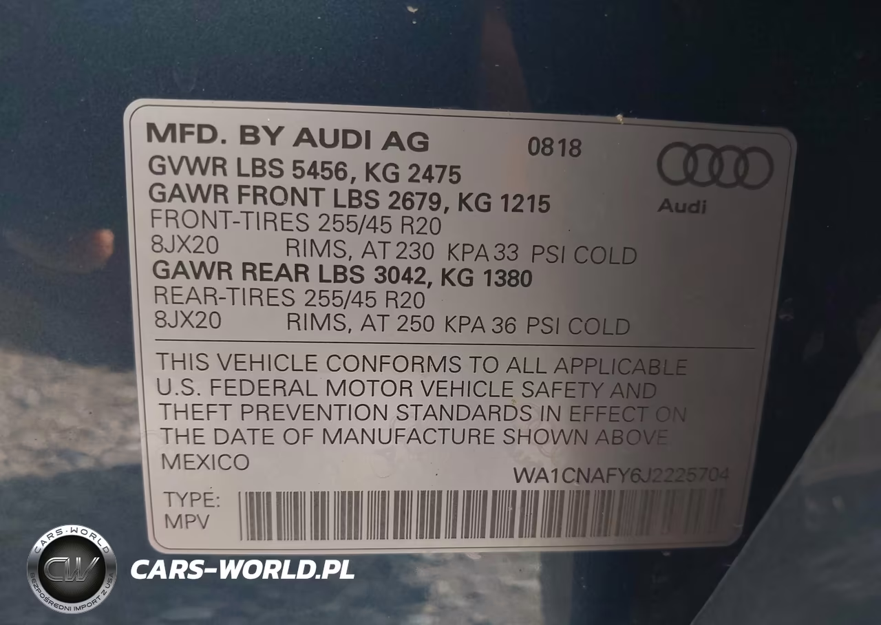 2018 Audi Q5 2.0T Premium-2.0T Tech Premium VIN:WA1CNAFY6J2225704 - 9
