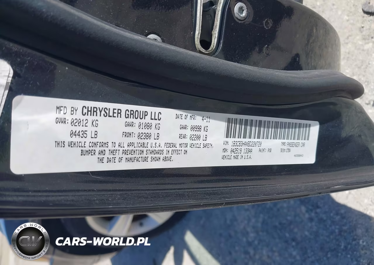 2011 Dodge Caliber Mainstreet VIN:1B3CB3HAXBD220720 - 9