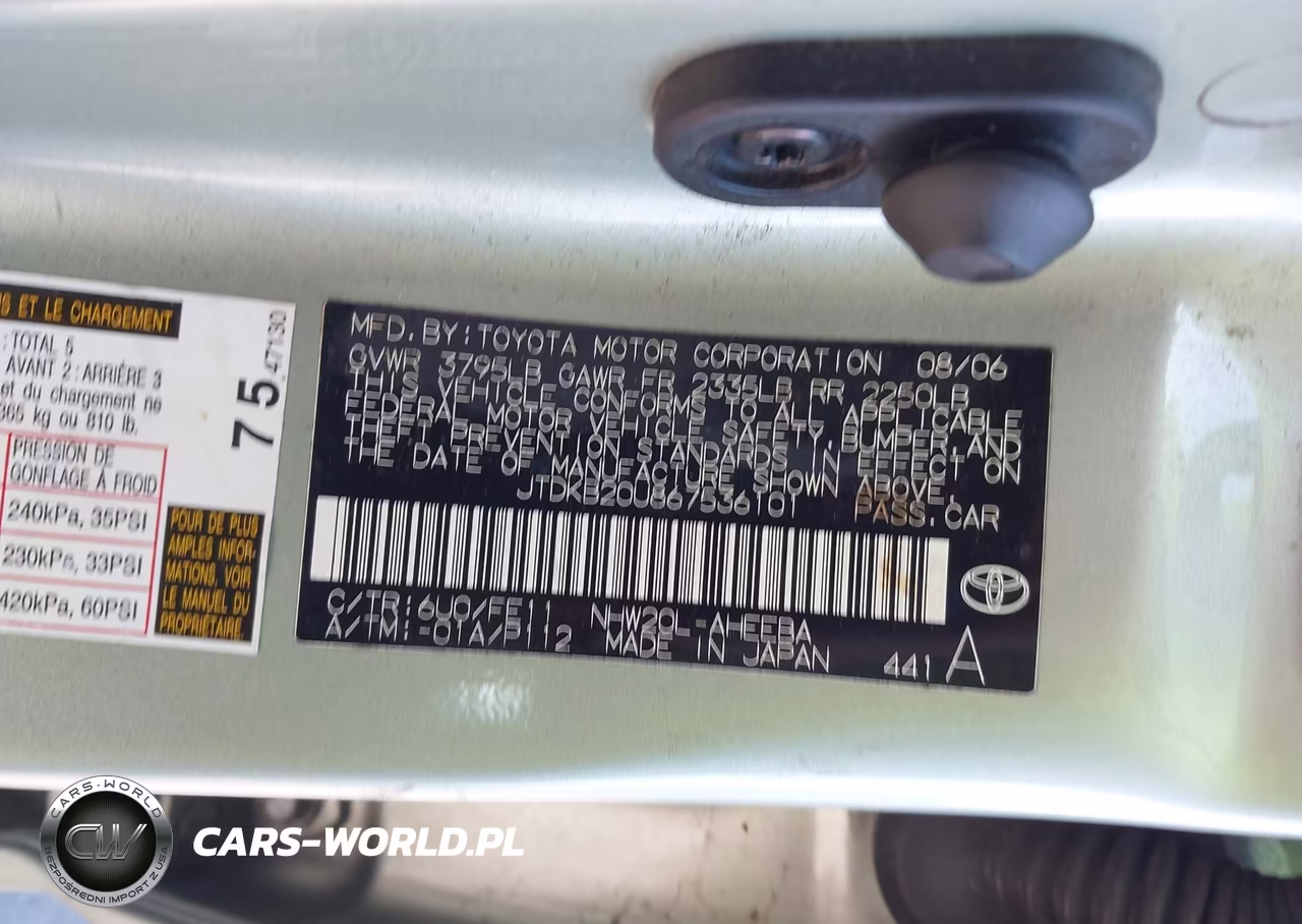 2006 Toyota Prius VIN:JTDKB20U867536101 - 9