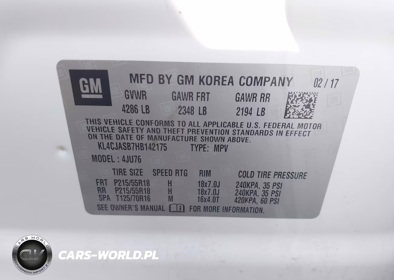 2017 Buick Encore VIN:KL4CJASB7HB142175 - 9