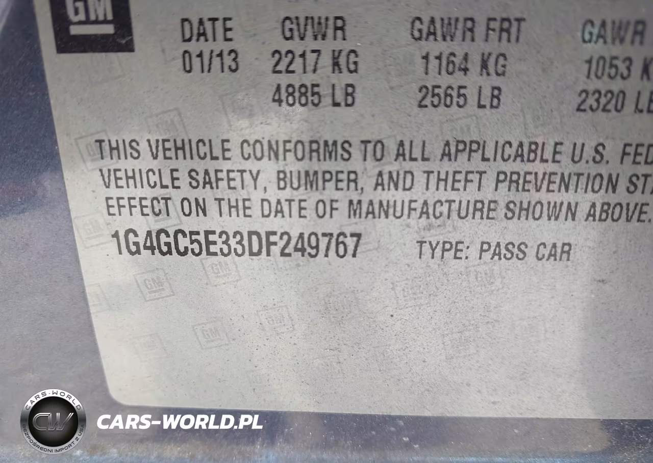 2013 Buick Lacrosse Leather Group VIN:1G4GC5E33DF249767 - 9