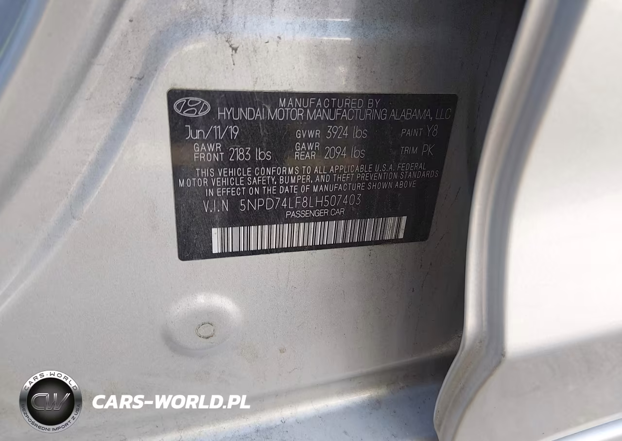 2020 Hyundai Elantra Se VIN:5NPD74LF8LH507403 - 9