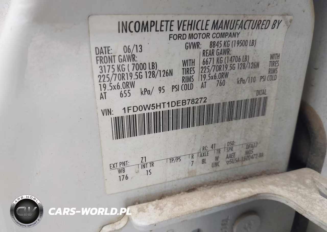 2013 Ford F-550 Chassis Xl VIN:1FD0W5HT1DEB78272 - 4