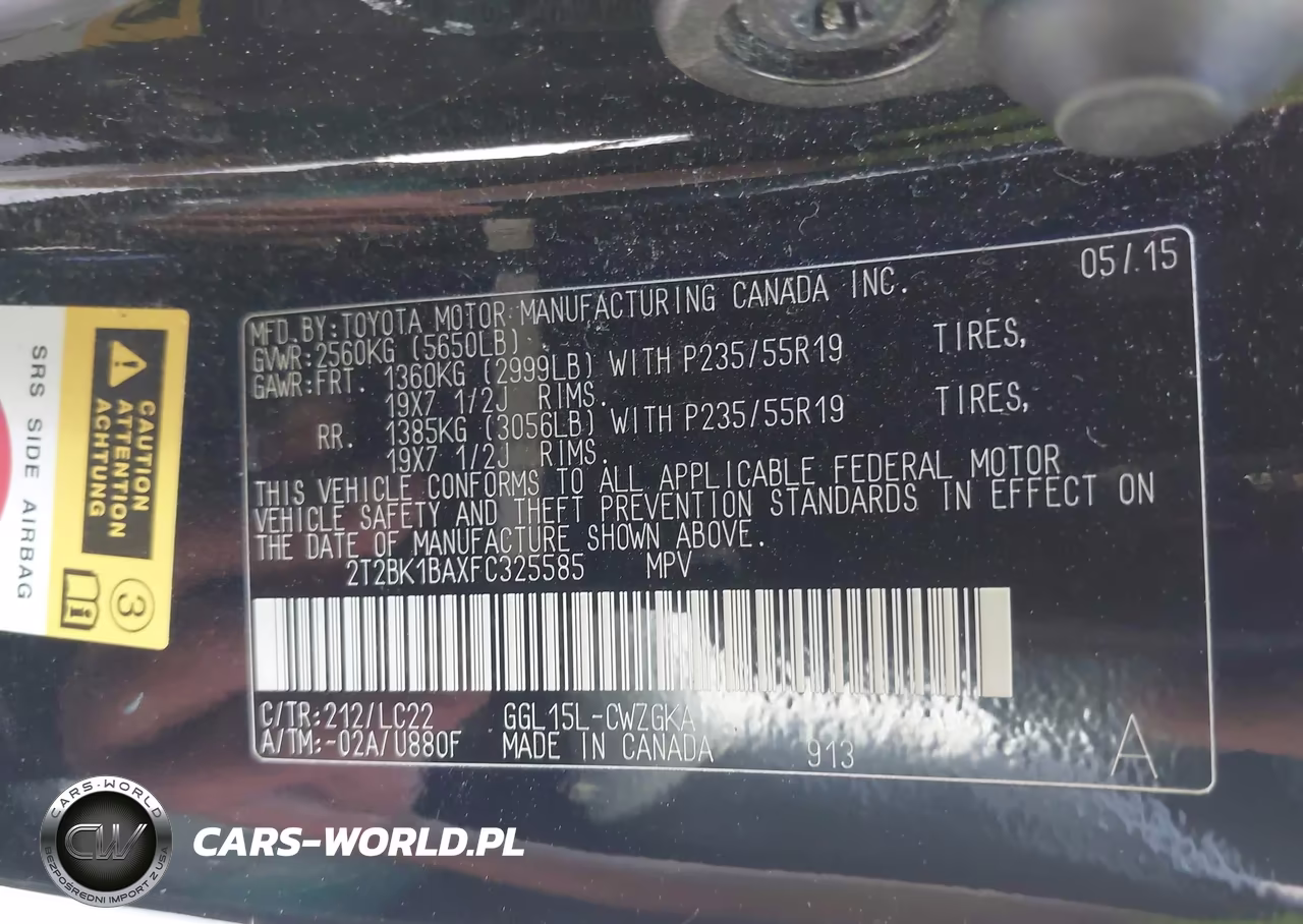 2015 Lexus Rx 350 F Sport VIN:2T2BK1BAXFC325585 - 9