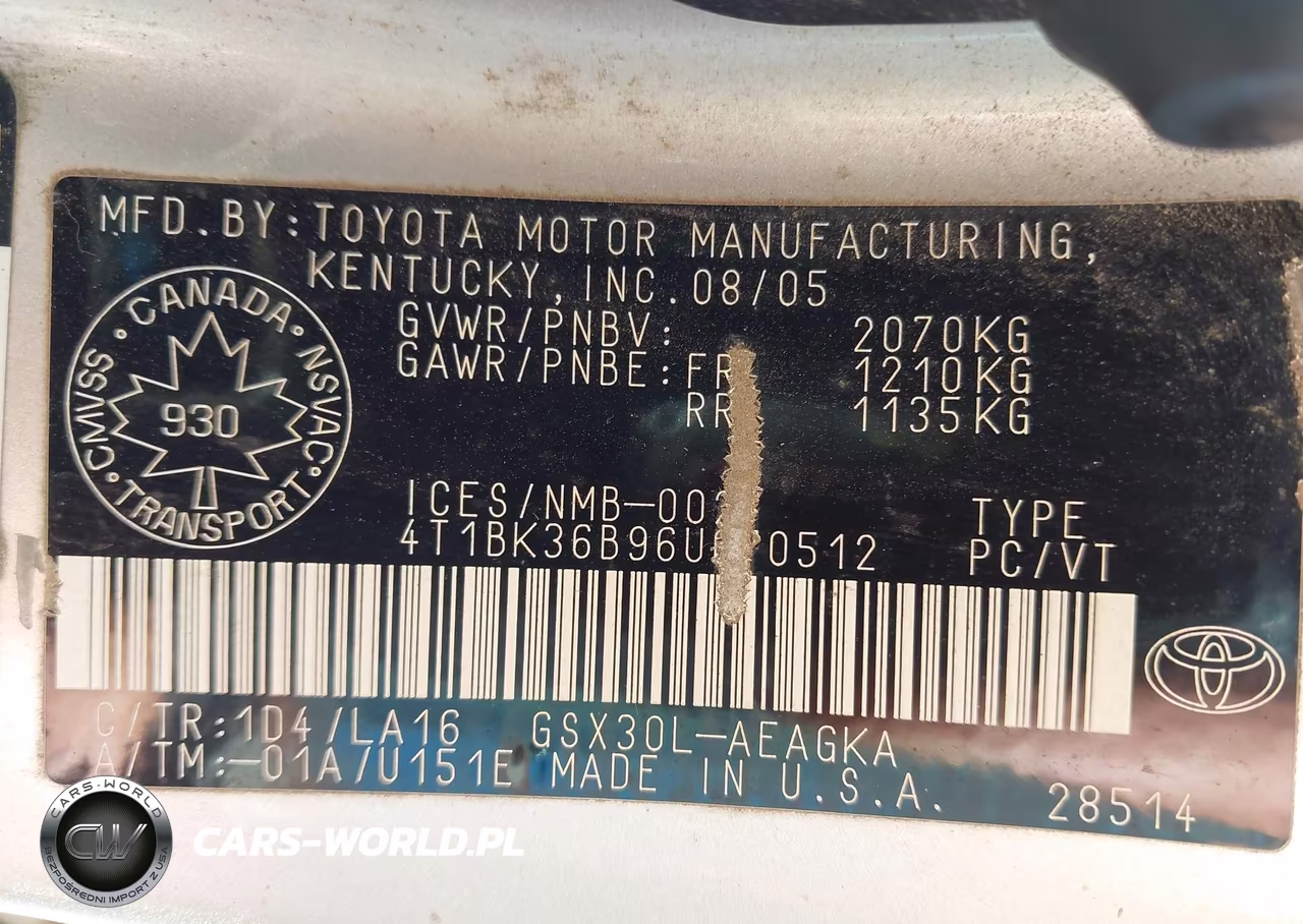 2006 Toyota Avalon Touring-Xls VIN:4T1BK36B96U070512 - 9